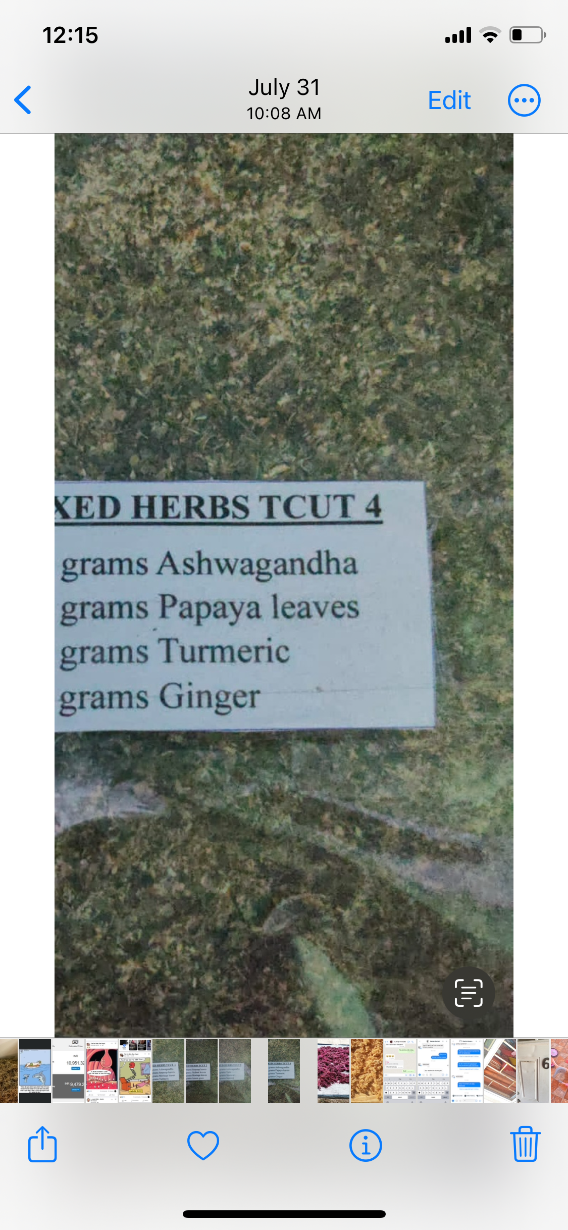 GUT-CLEANSE PORTION [PER KG] - BULK TEA CUT BLENDS [Ashwagandha, Papaya Leaves,Turmeric,Ginger]